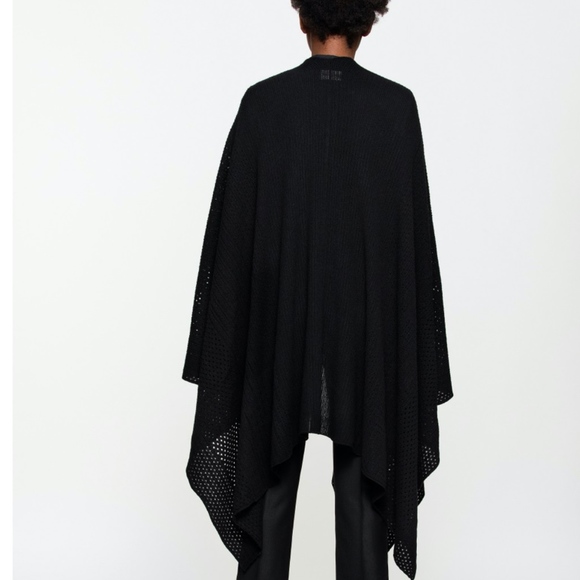 Zadig et Voltaire India Fishnet Cashmere Cape - Picture 2 of 6